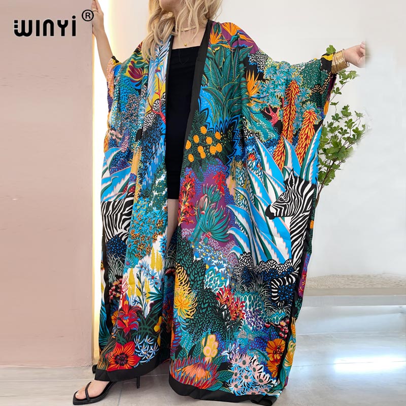 Ethnic Gown - WINYI Afrique Moyen-Orient Kimono Femme Cardigan