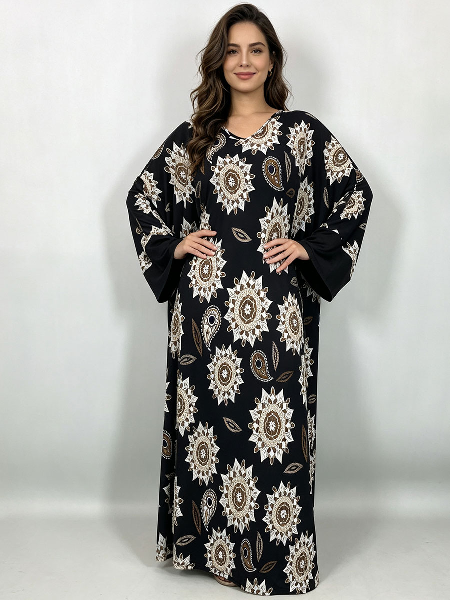 Robe maxi grande taille pour f - Ethnic Gown avis et prix