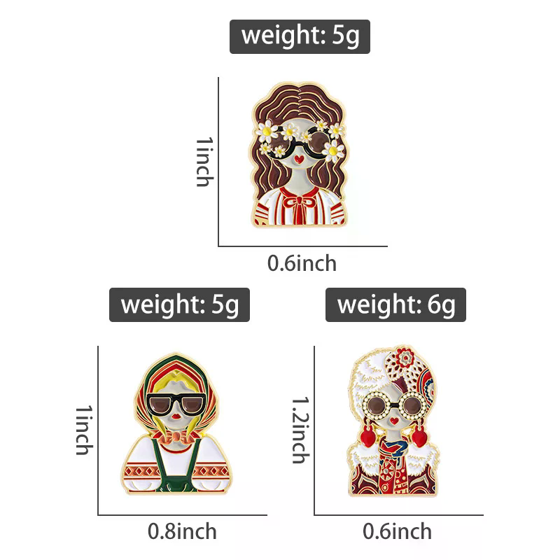Broches en émail personnalisée - Ethnic Fashion Images avis et prix