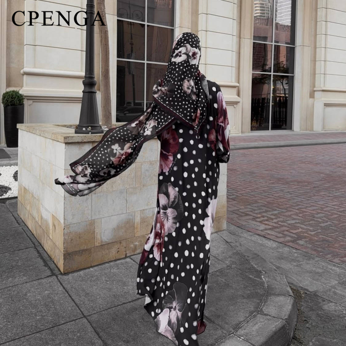 Abaya Hijab deux pièces à impr - Ethnic Gown avis et prix
