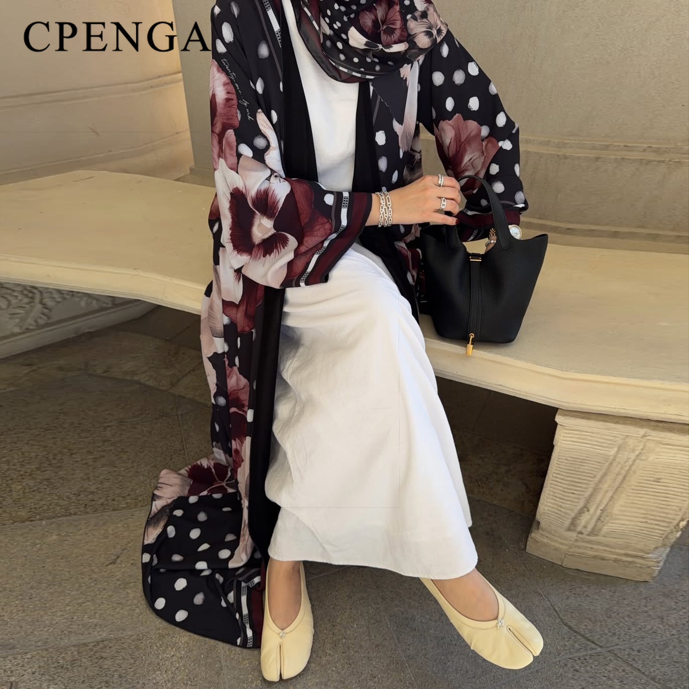 Abaya Hijab deux pièces à impr - Ethnic Gown avis et prix
